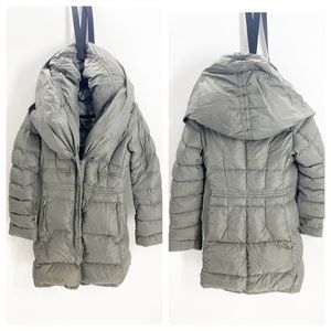 Add Down Shawl Collar Parka Puffer Coat Sz 4